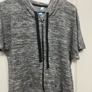Aldo Charcoal Short Sleeve Hoodie